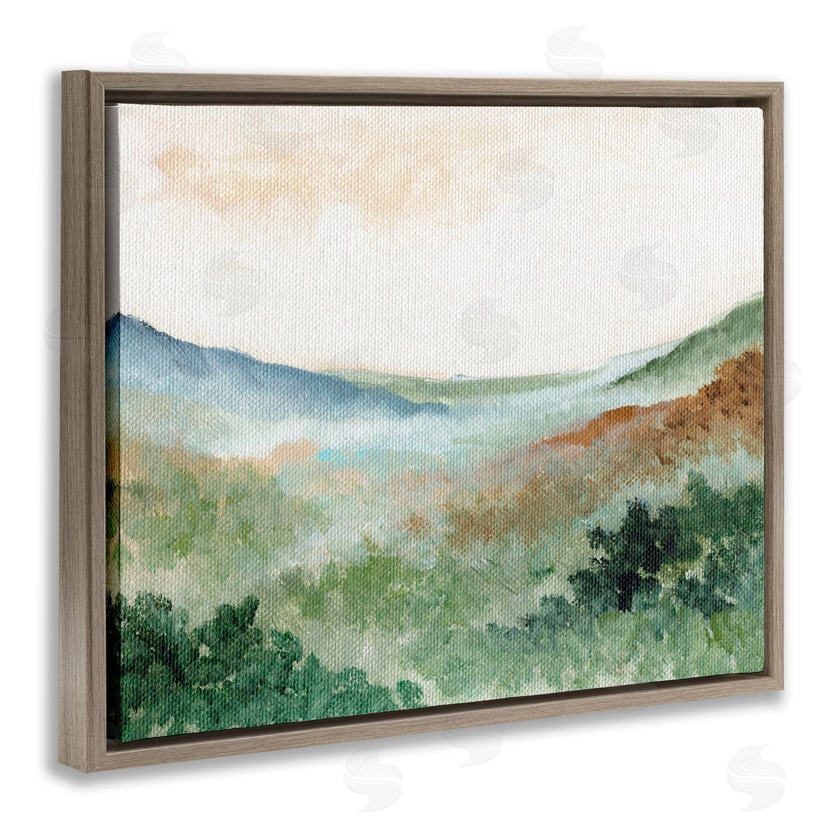 Nikita Jariwala Dreamy Green Landscape Canvas Wall Art Print