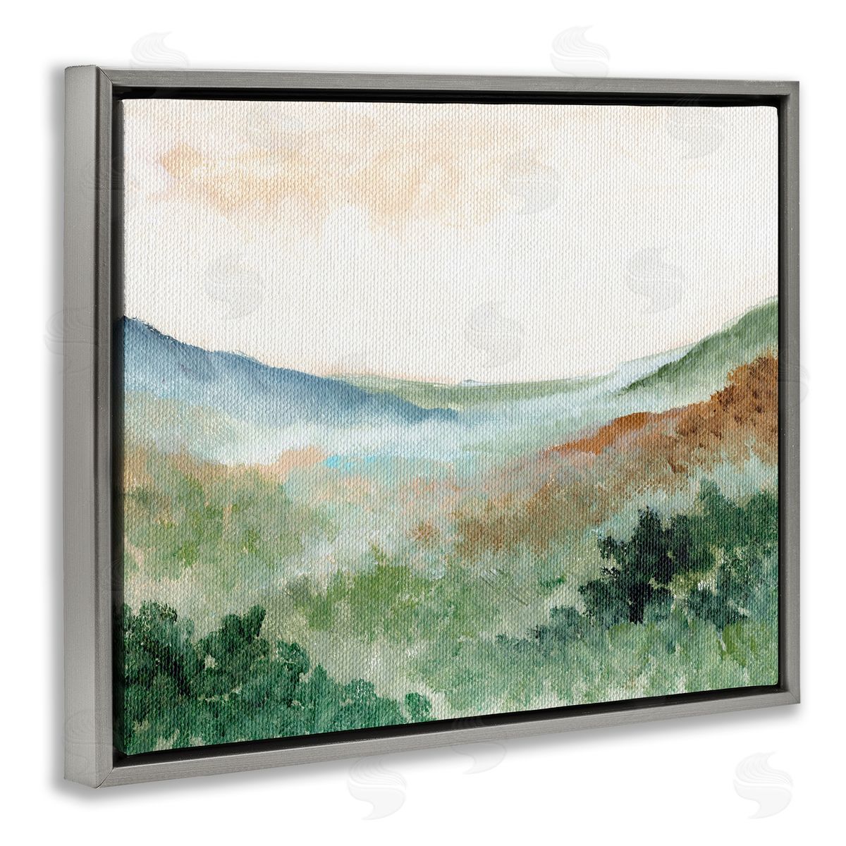 Nikita Jariwala Dreamy Green Landscape Canvas Wall Art Print