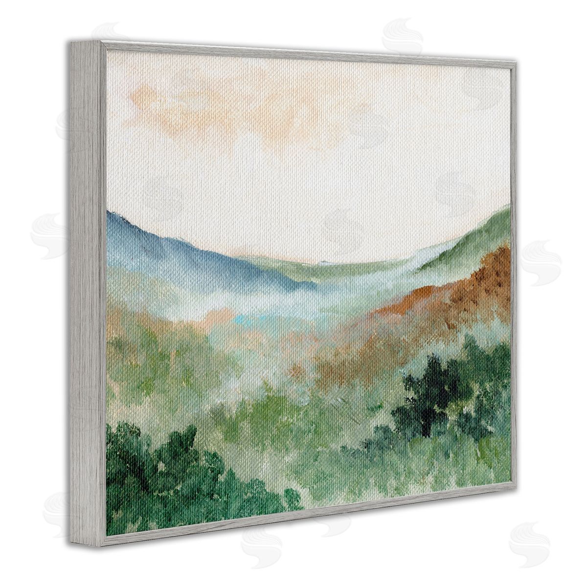 Nikita Jariwala Dreamy Green Landscape Canvas Wall Art Print