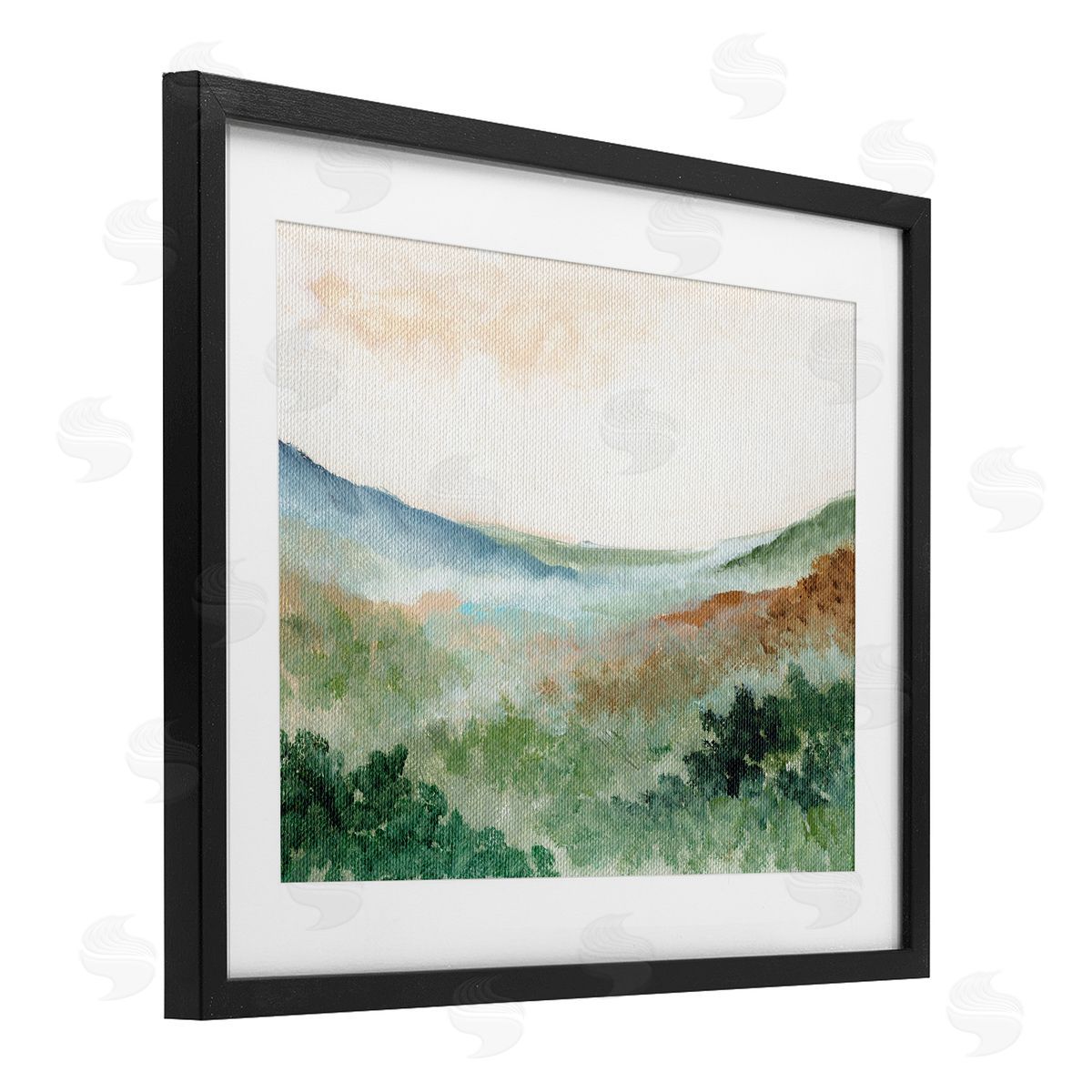 Nikita Jariwala Dreamy Green Landscape Canvas Wall Art Print