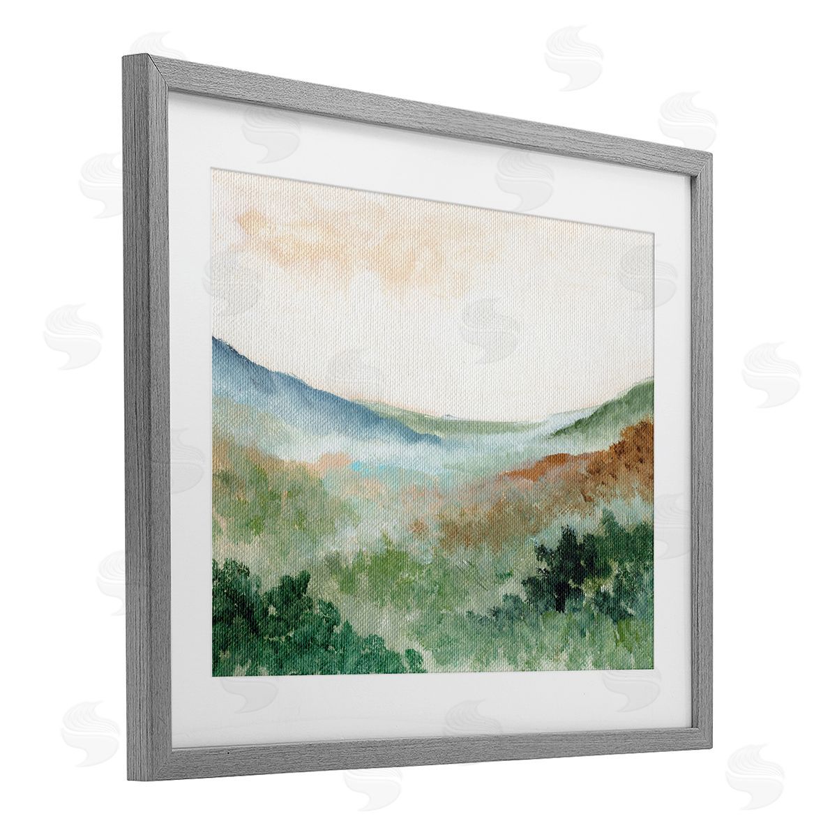 Nikita Jariwala Dreamy Green Landscape Canvas Wall Art Print