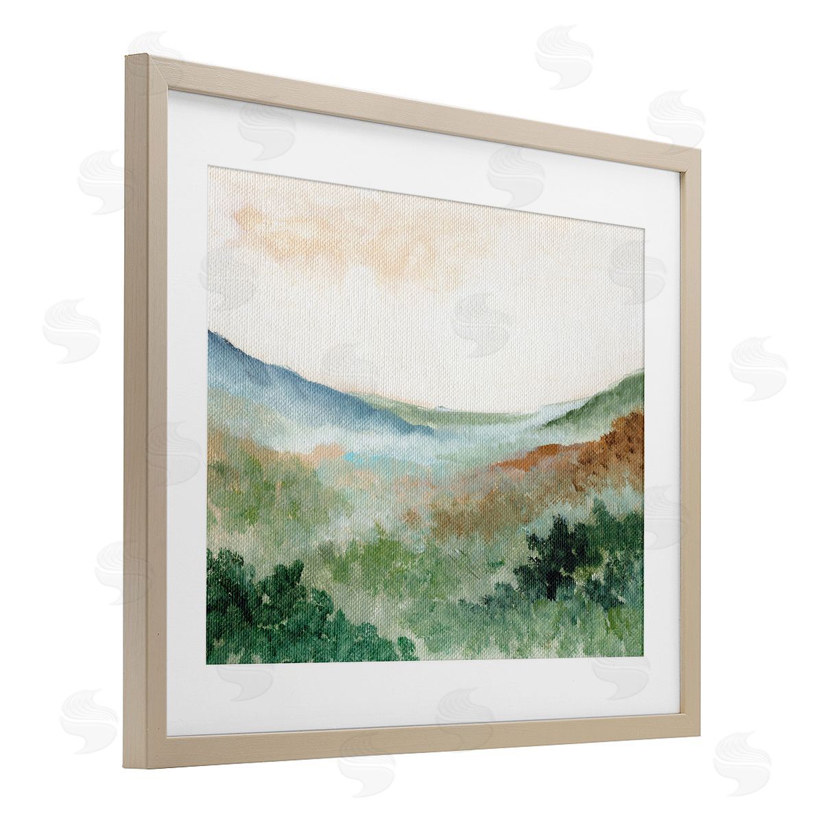 Nikita Jariwala Dreamy Green Landscape Canvas Wall Art Print