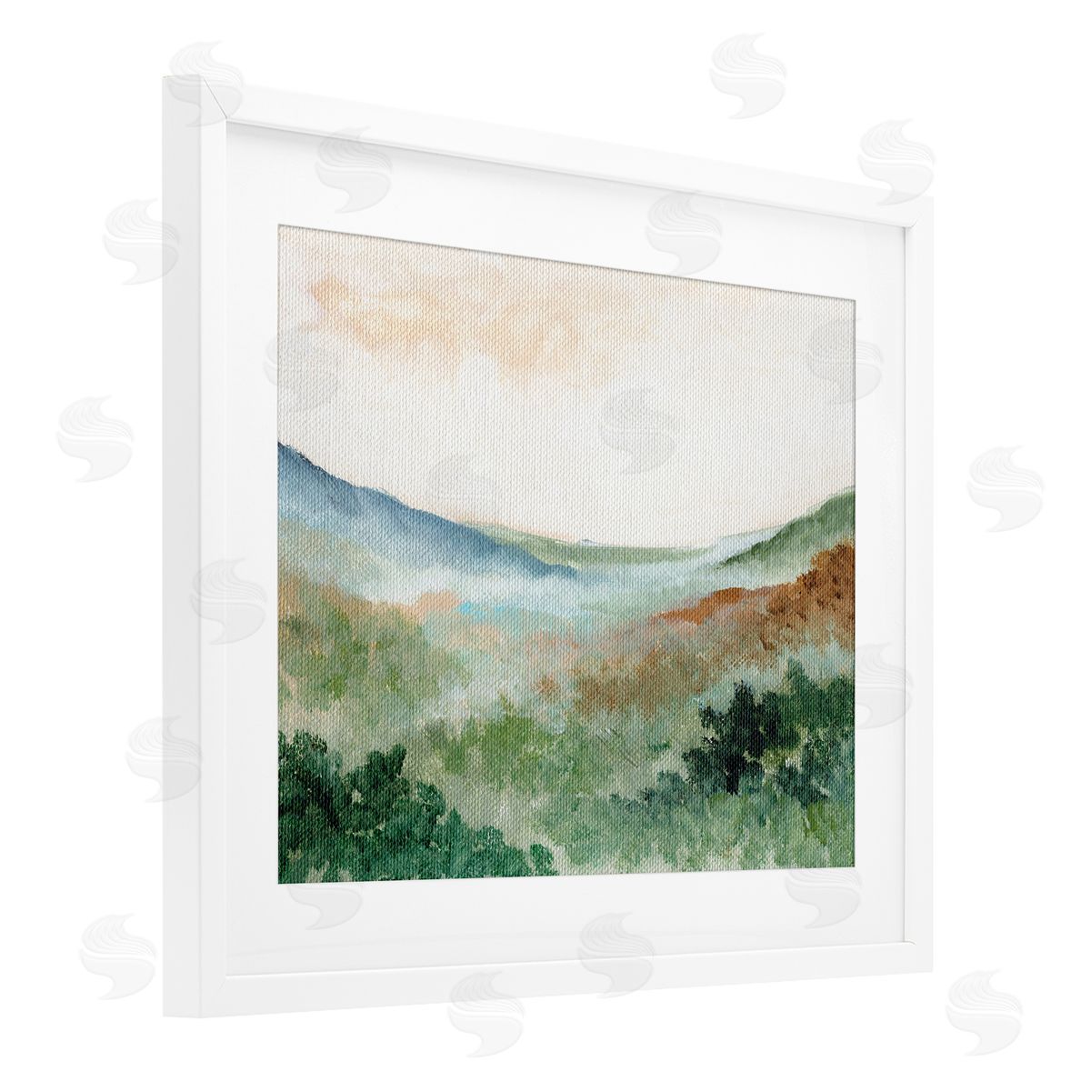 Nikita Jariwala Dreamy Green Landscape Canvas Wall Art Print
