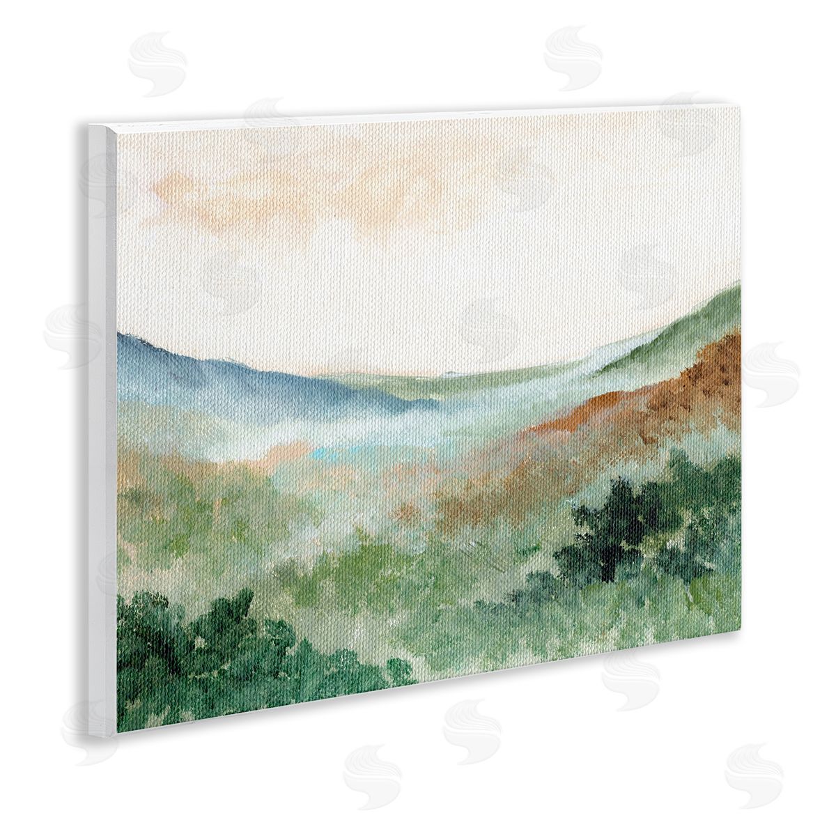 Nikita Jariwala Dreamy Green Landscape Canvas Wall Art Print