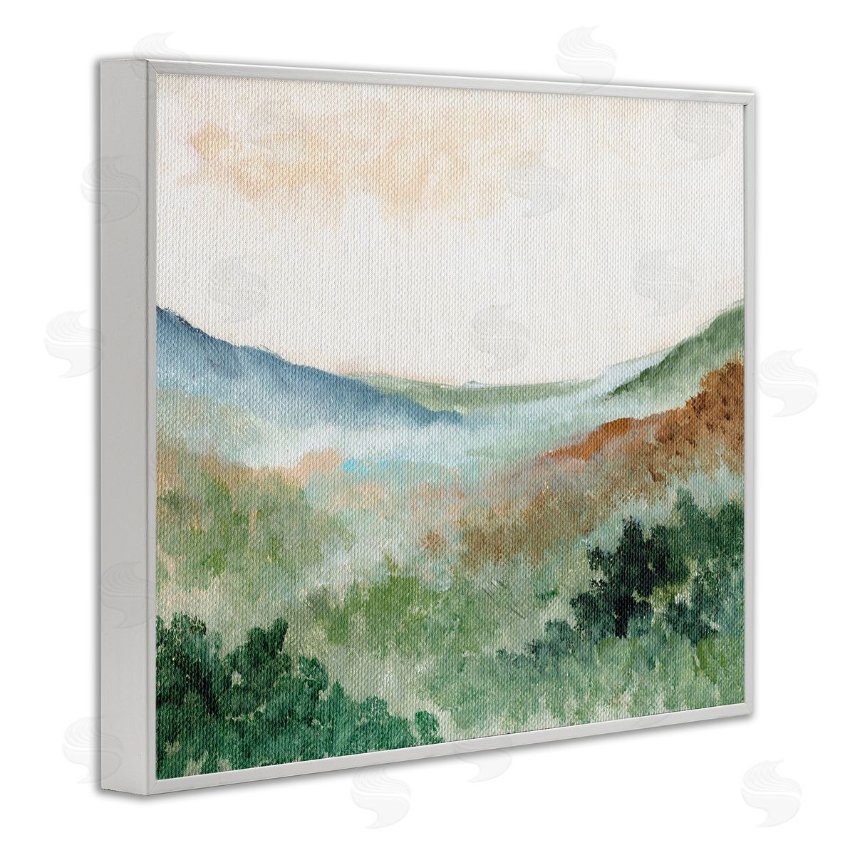 Nikita Jariwala Dreamy Green Landscape Canvas Wall Art Print