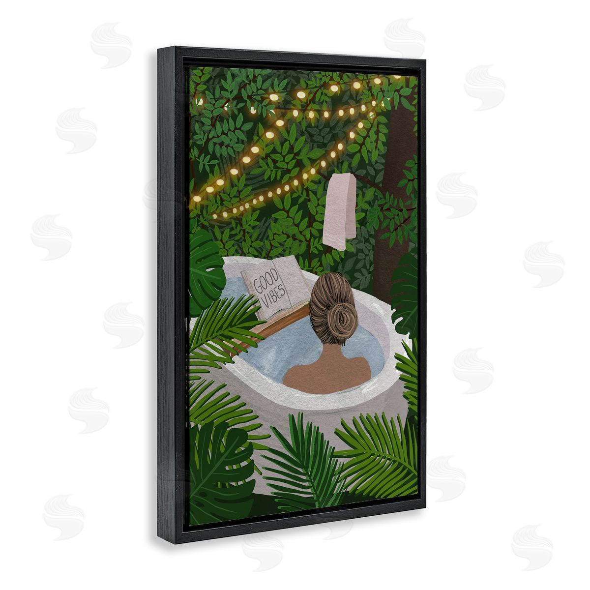 Chen Alyesh Jungle Bath Portrait Canvas Wall Art Print