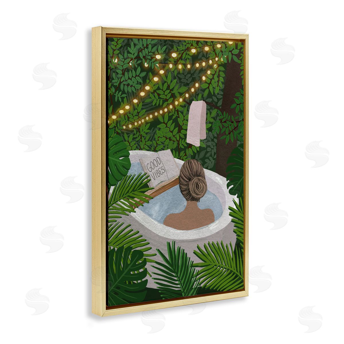 Chen Alyesh Jungle Bath Portrait Canvas Wall Art Print