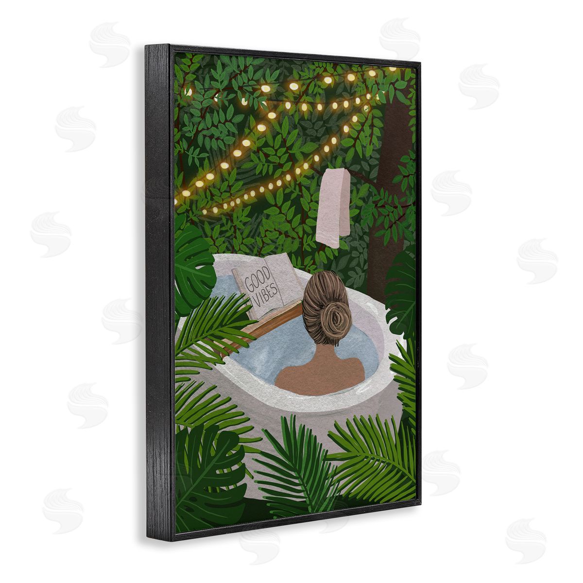 Chen Alyesh Jungle Bath Portrait Canvas Wall Art Print