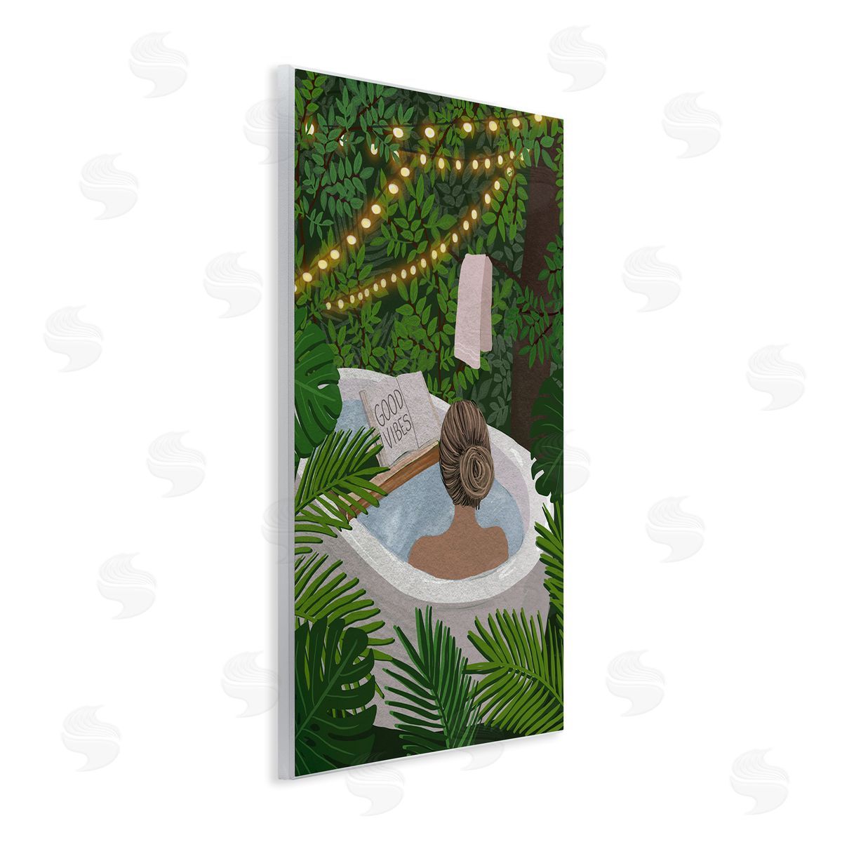 Chen Alyesh Jungle Bath Portrait Canvas Wall Art Print