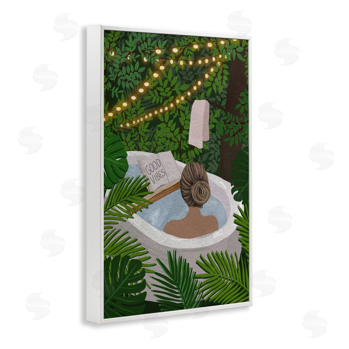 Chen Alyesh Jungle Bath Portrait Canvas Wall Art Print