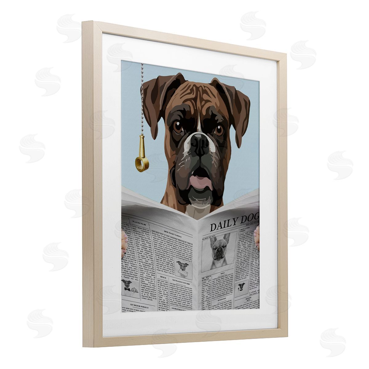 Jesse Keith Boxer News Bathroom Humor Canvas Wall Art Print