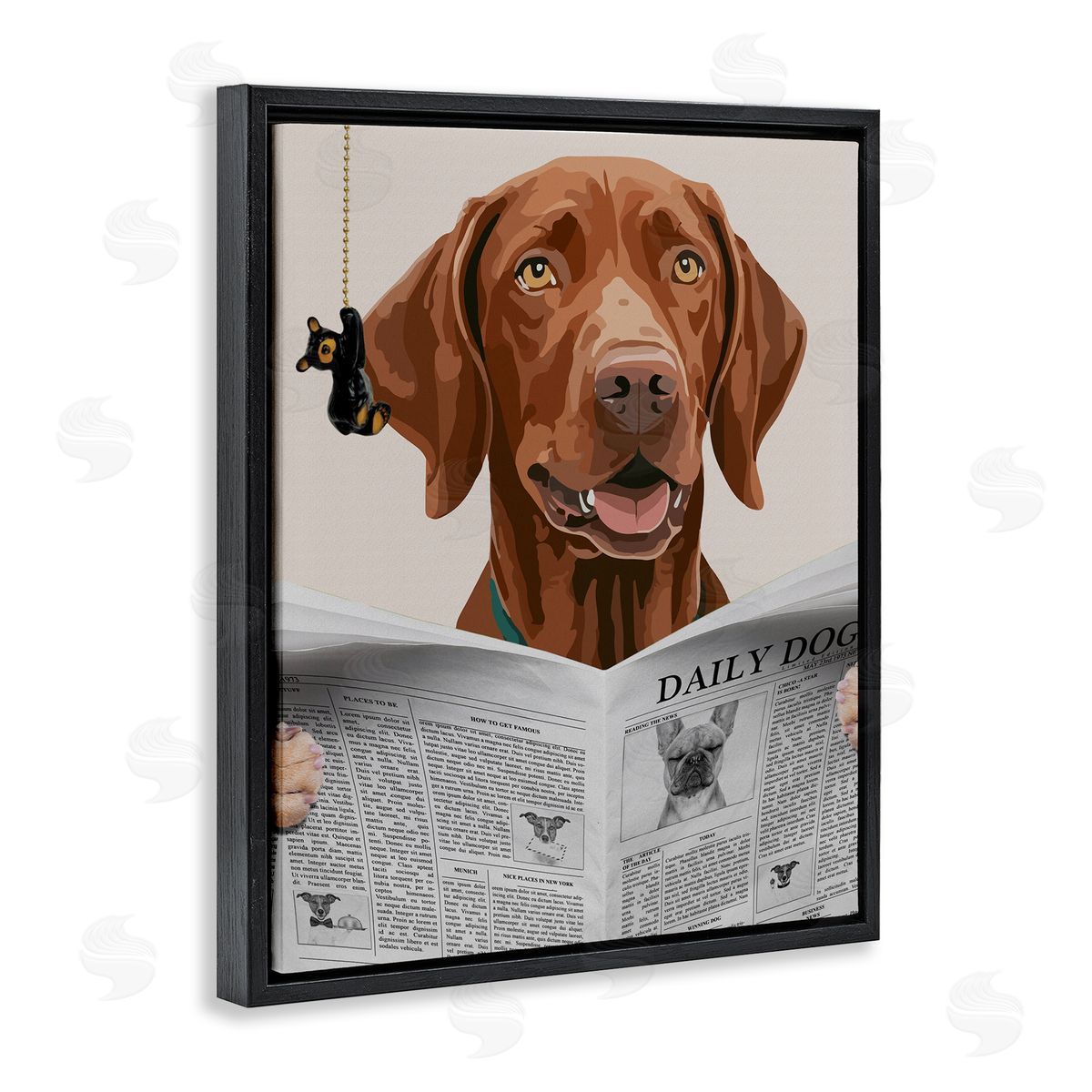 Jesse Keith Daily Hound Bathroom Humor Canvas Wall Art Print