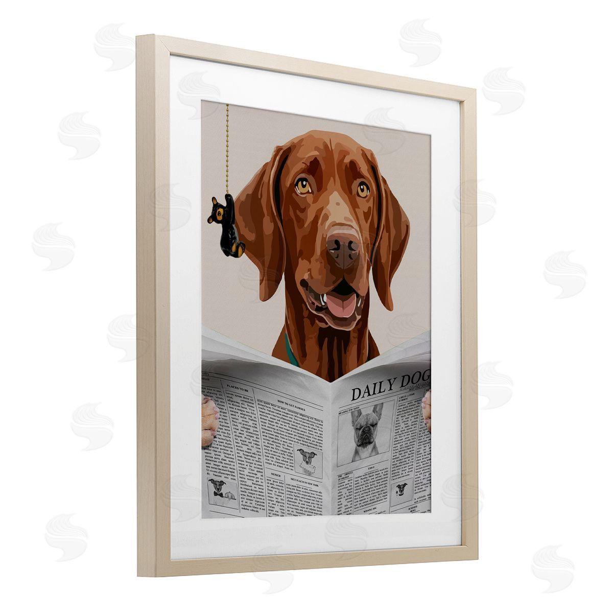 Jesse Keith Daily Hound Bathroom Humor Canvas Wall Art Print