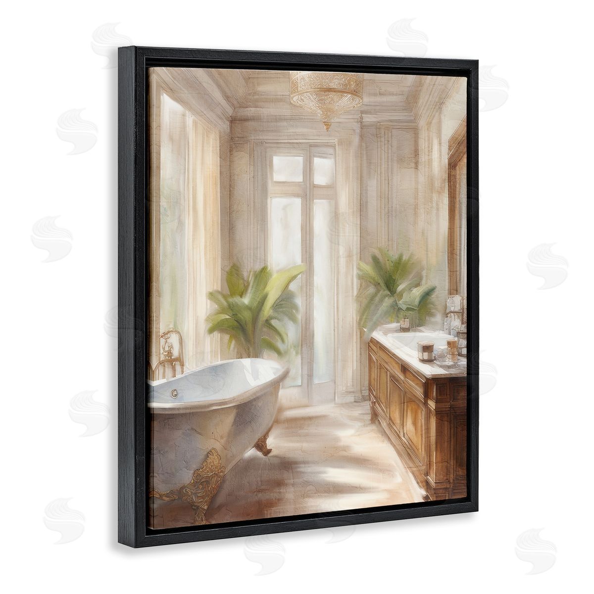Kim Allen Serenity Bath Bathroom Painting Canvas Wall Art Print