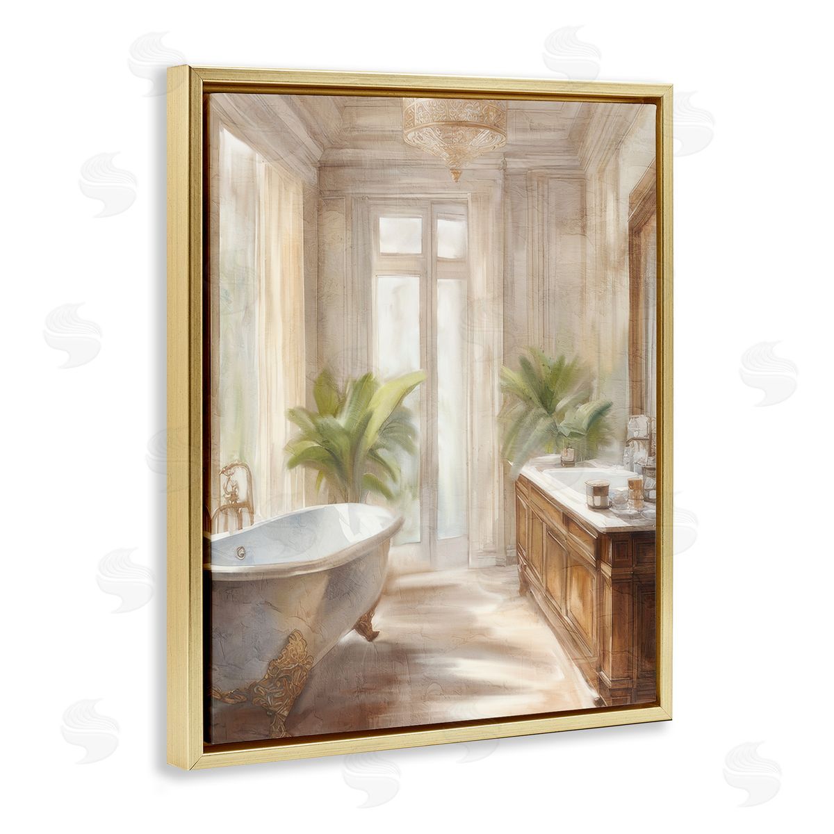 Kim Allen Serenity Bath Bathroom Painting Canvas Wall Art Print