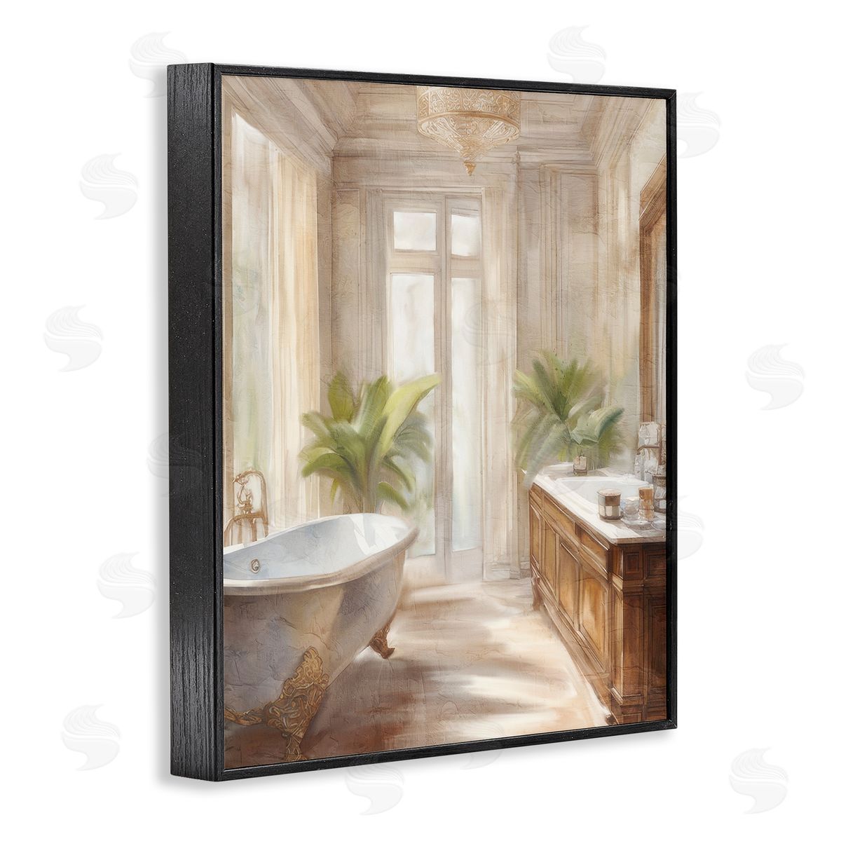 Kim Allen Serenity Bath Bathroom Painting Canvas Wall Art Print