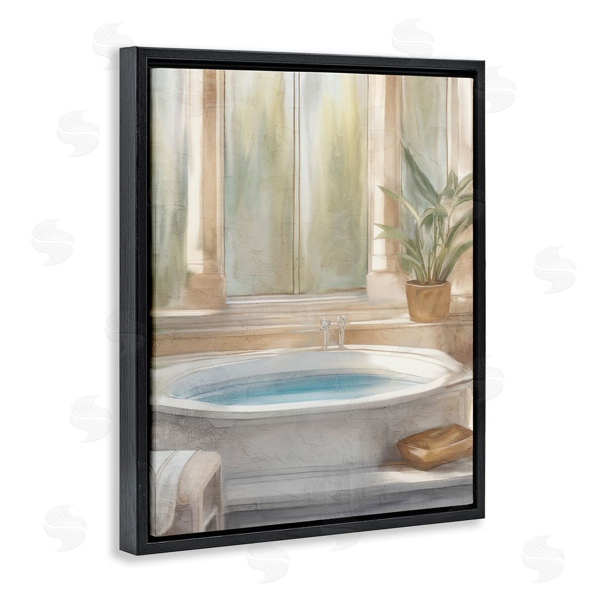 Kim Allen Serenity Bath Bathroom Scene Canvas Wall Art Print