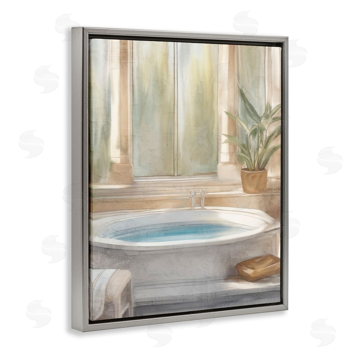 Kim Allen Serenity Bath Bathroom Scene Canvas Wall Art Print