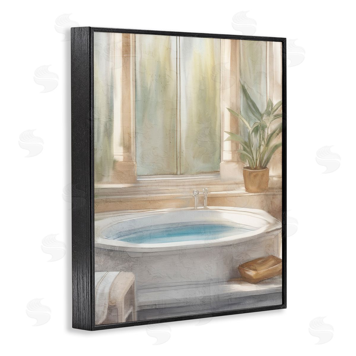 Kim Allen Serenity Bath Bathroom Scene Canvas Wall Art Print