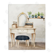 Kim Allen | Blue Tub Bathroom Vanity