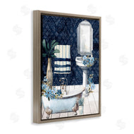 Kim Allen | Blue Bath Floral Scene