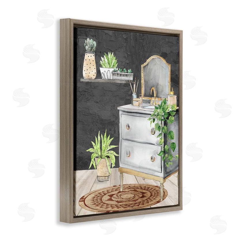 Kim Allen | Relaxed Green Bath Vanity