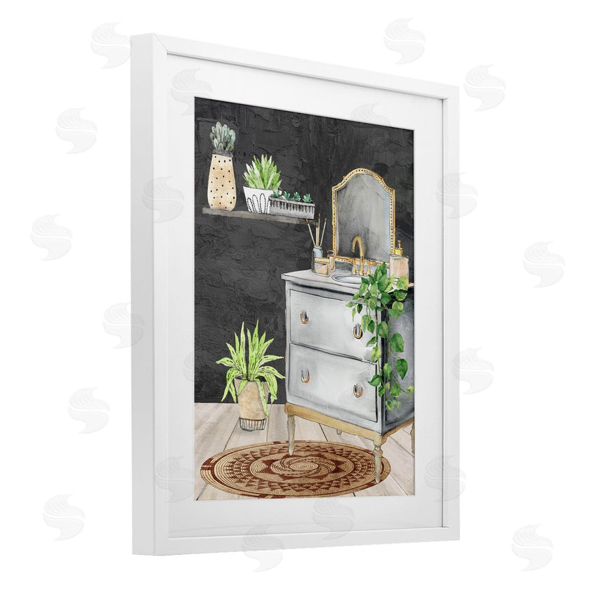 Kim Allen | Relaxed Green Bath Vanity