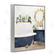 Kim Allen | Blue Tub Bathroom Scene
