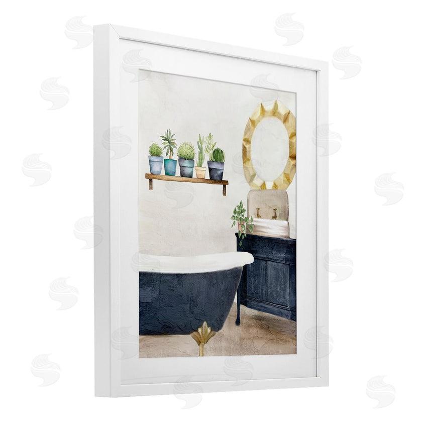 Kim Allen | Blue Tub Bathroom Scene