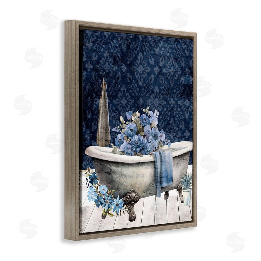 Kim Allen | Blue Bath Floral Tub