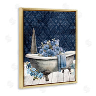 Kim Allen | Blue Bath Floral Tub