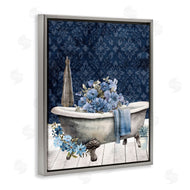Kim Allen | Blue Bath Floral Tub