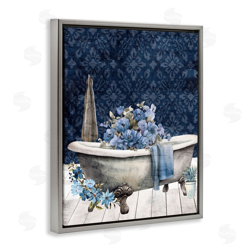Kim Allen | Blue Bath Floral Tub