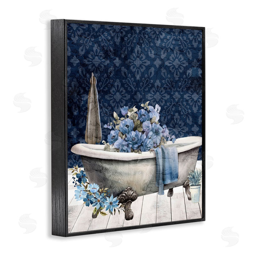 Kim Allen | Blue Bath Floral Tub