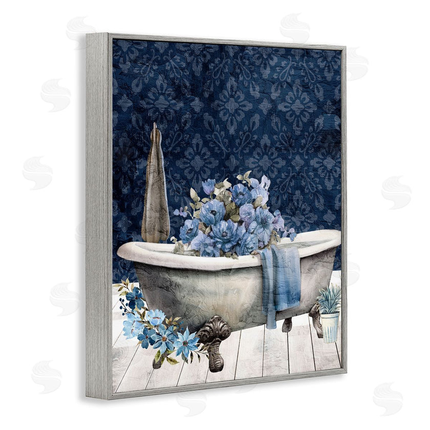 Kim Allen | Blue Bath Floral Tub