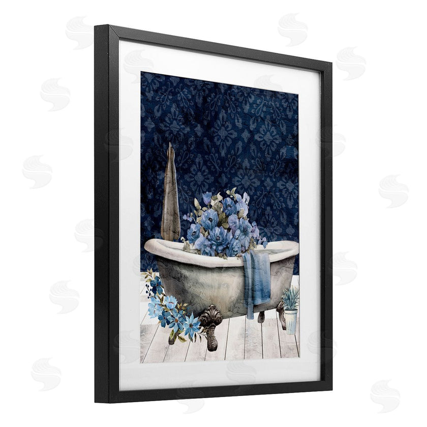 Kim Allen | Blue Bath Floral Tub