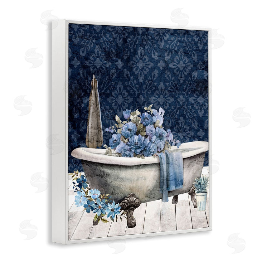 Kim Allen | Blue Bath Floral Tub