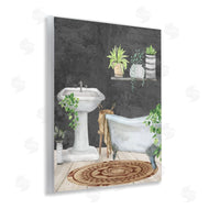 Kim Allen | Relaxed Greens Bath Scene