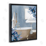 Kim Allen | Bathroom Blues Floral Tub