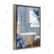 Kim Allen | Bathroom Blues Floral Tub