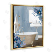 Kim Allen | Bathroom Blues Floral Tub
