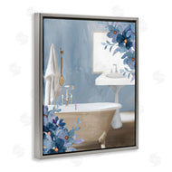Kim Allen | Bathroom Blues Floral Tub