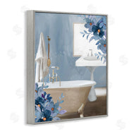 Kim Allen | Bathroom Blues Floral Tub