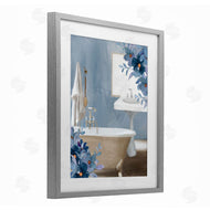 Kim Allen | Bathroom Blues Floral Tub