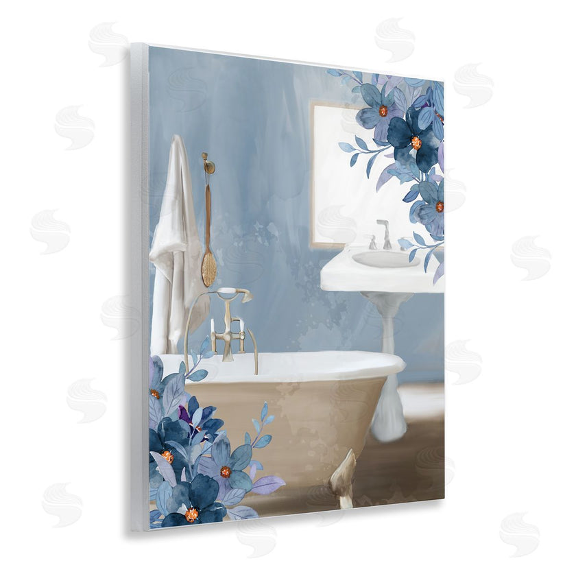 Kim Allen | Bathroom Blues Floral Tub