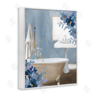Kim Allen | Bathroom Blues Floral Tub