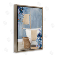 Kim Allen | Bathroom Blues Floral Scene