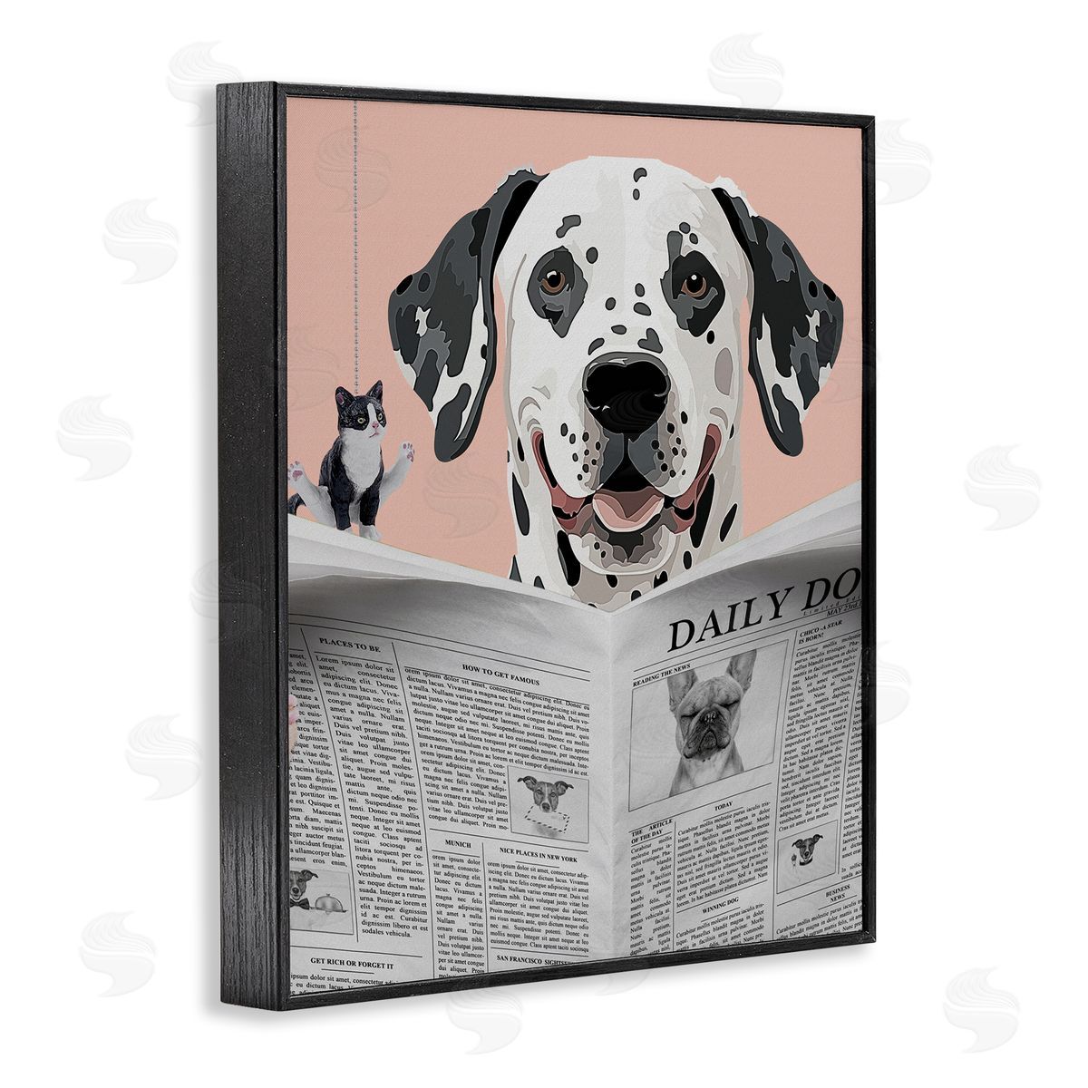 Jesse Keith Dalmatian Daily Bathroom Humor Canvas Wall Art Print