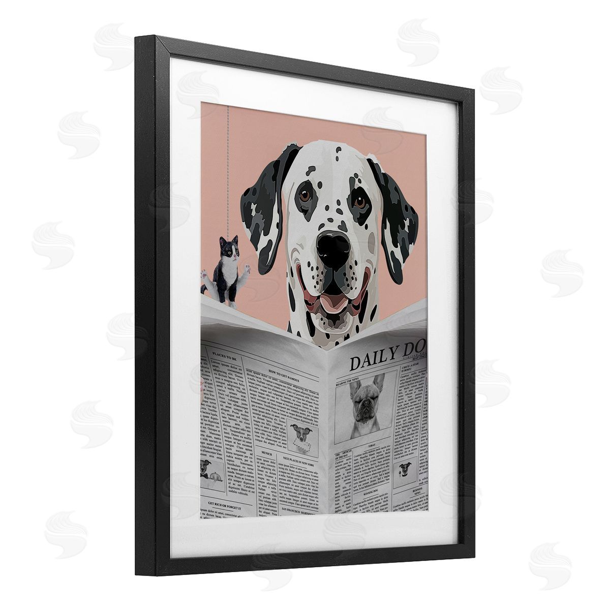 Jesse Keith Dalmatian Daily Bathroom Humor Canvas Wall Art Print