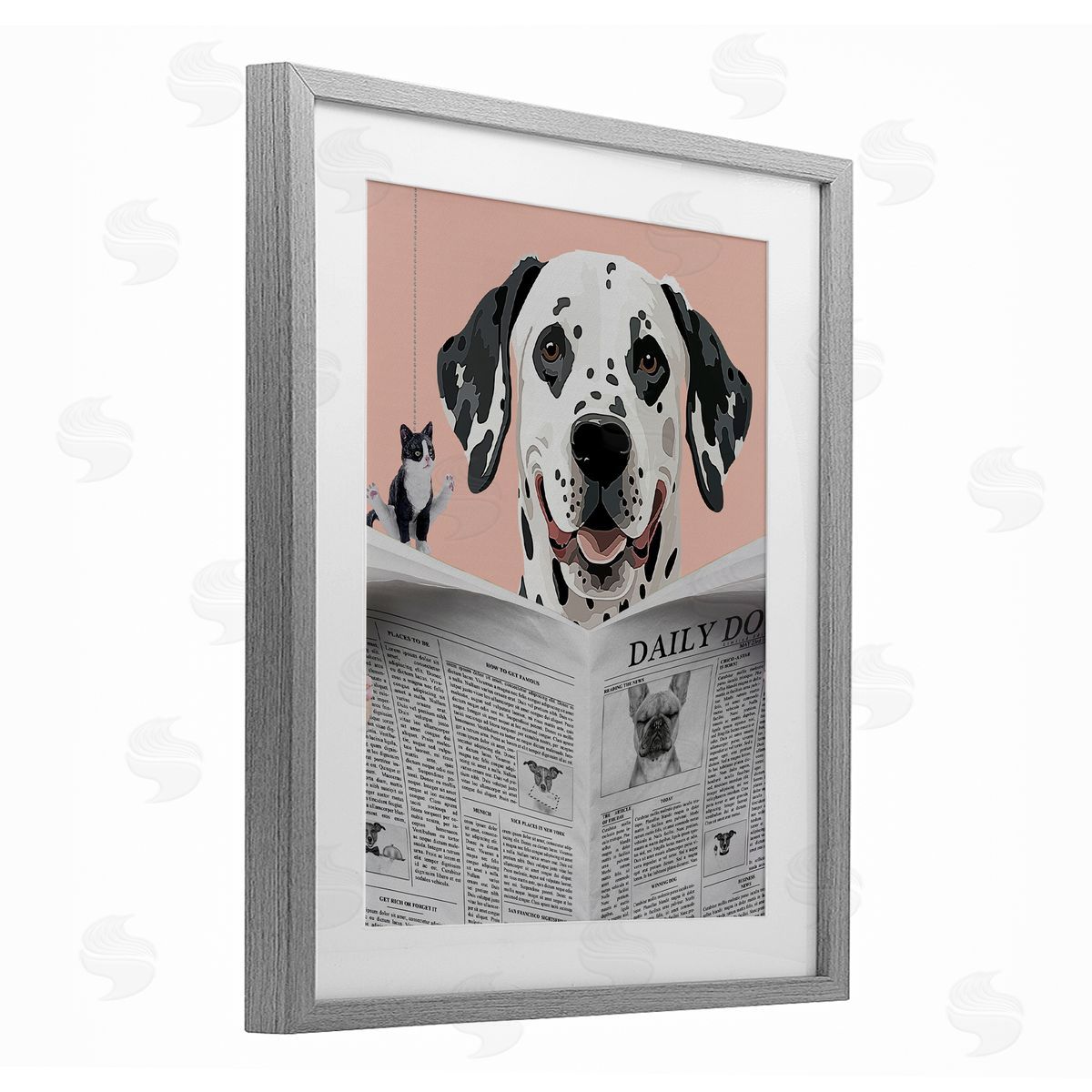Jesse Keith Dalmatian Daily Bathroom Humor Canvas Wall Art Print